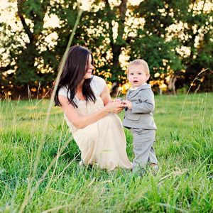 Derek Gray Suit with Mom - One Small Child