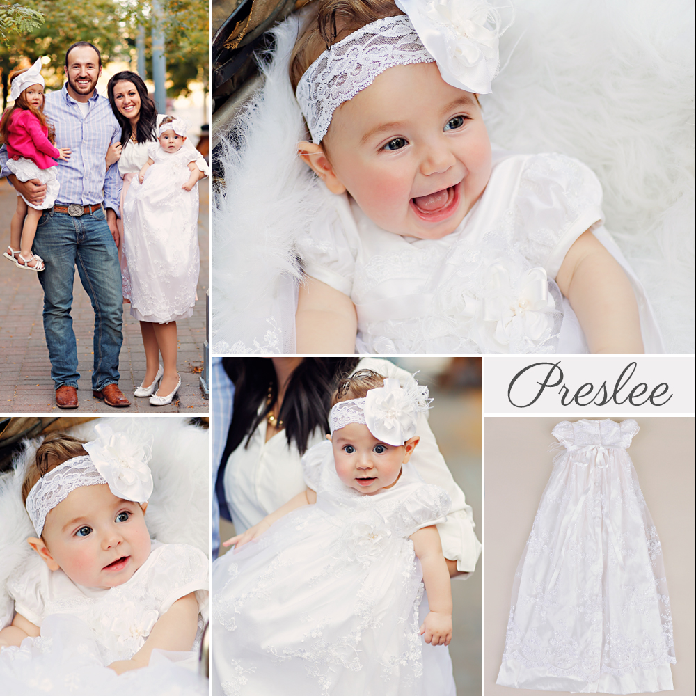 Preslee Silk Christening Gown - One Small Child
