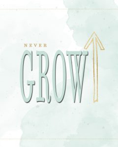 Never Grow up Printable - One Small Child