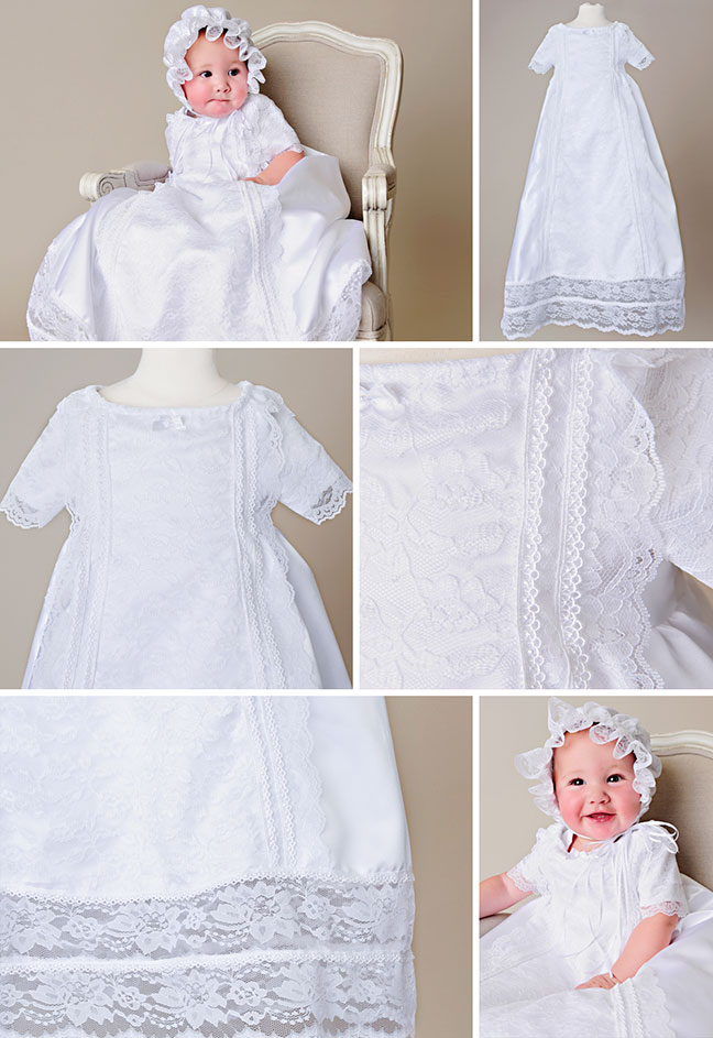 Camilla Lace Christening Gown by One Small Child