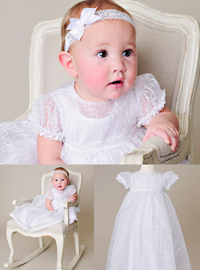 blessing with bloomers The Amy Dress for baby christening baptism