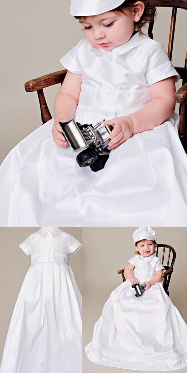 William Traditional Boy Baptism Christening Gown One Small Child