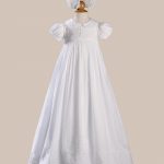 Girls 33? Short Sleeve Gown with Hand Embroidery - One Small Child