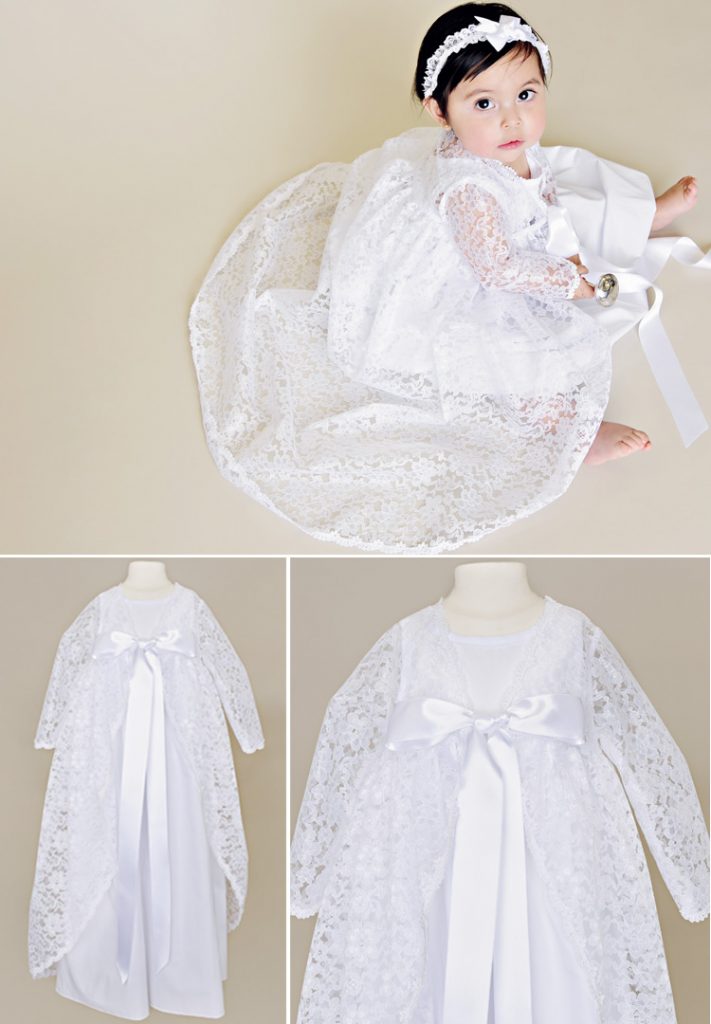 Kylie, Satin & Lace Baptism Jacket, Renaissance Christening Jacket, Lace Baby Jacket One Small