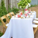 Summer Christening Party Table Setting - One Small Child