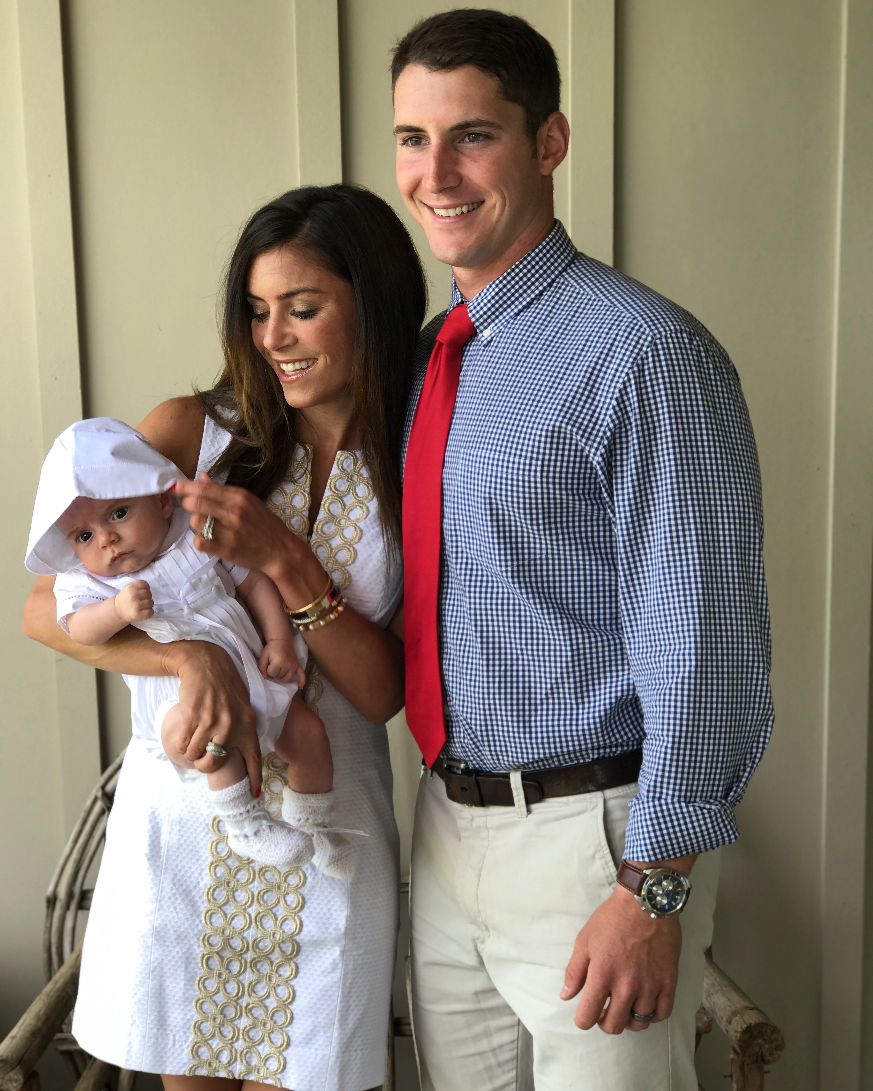 Family with Newborn Christening - One Small Child