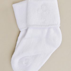Cross Embroidered Socks - One Small Child
