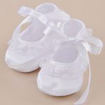 Lace Ruffle Satin Slippers - One Small Child
