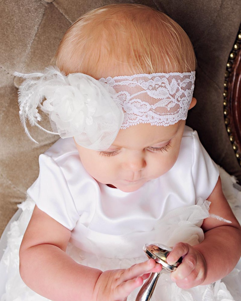 Margo Feather Christening Dress - One Small Child