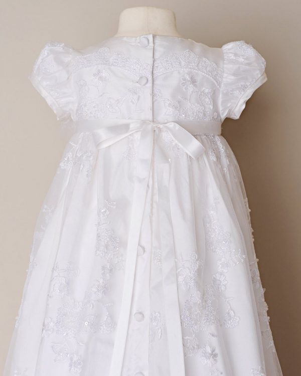 Preslee Beaded Silk Christening Gown - One Small Child