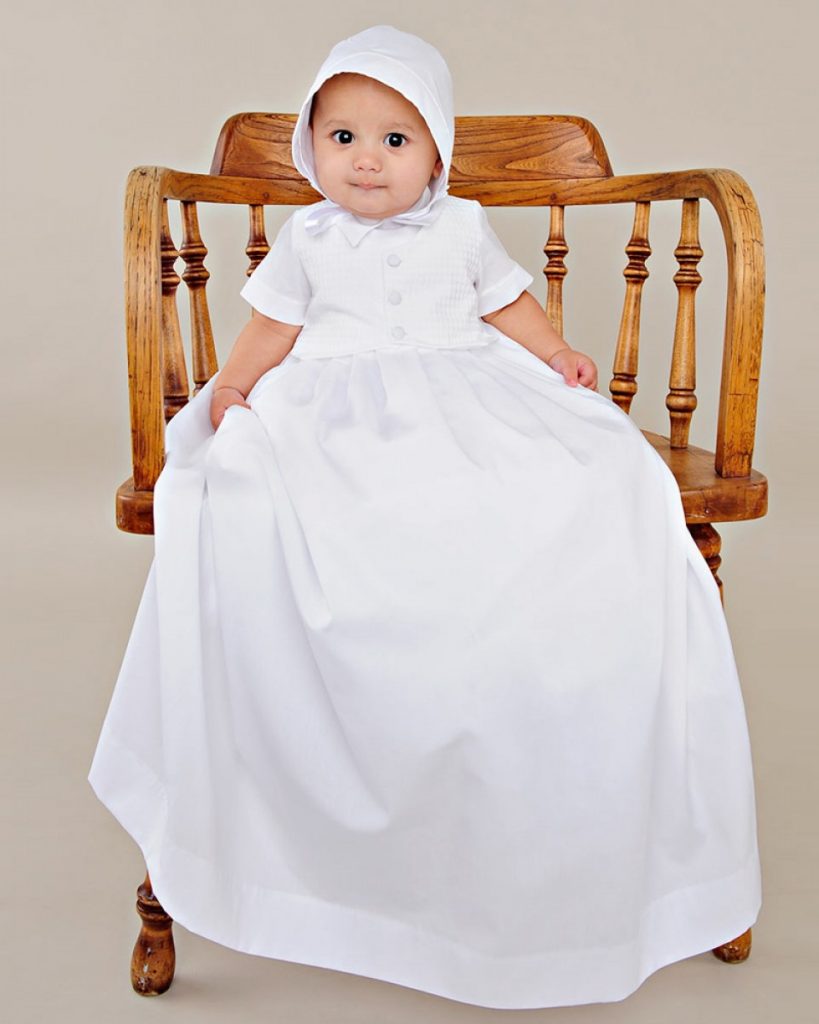 Shop Macis Design Baby Girl's Embroidered Lace & Silk Christening Dress |  Saks Fifth Avenue