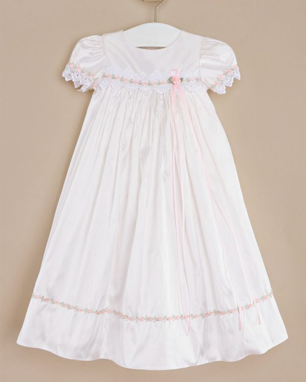 Tess Silk Christening Dress - One Small Child