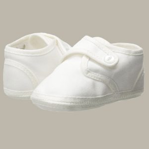 Boys Cotton Shoe with Button Closure - One Small Child