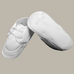 Boys Satin Shoe with Embroidered Celtic Cross - One Small Child