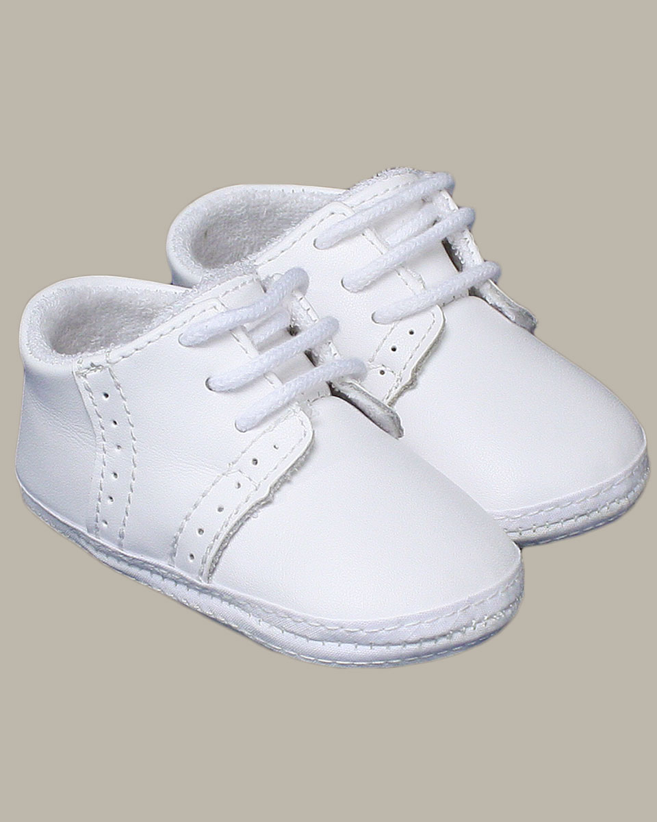 Baby Boys All White Genuine Leather 