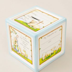 Blue Christening Gift Bank - One Small Child