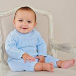 Blue Knit Jumpsuit - One Small Child