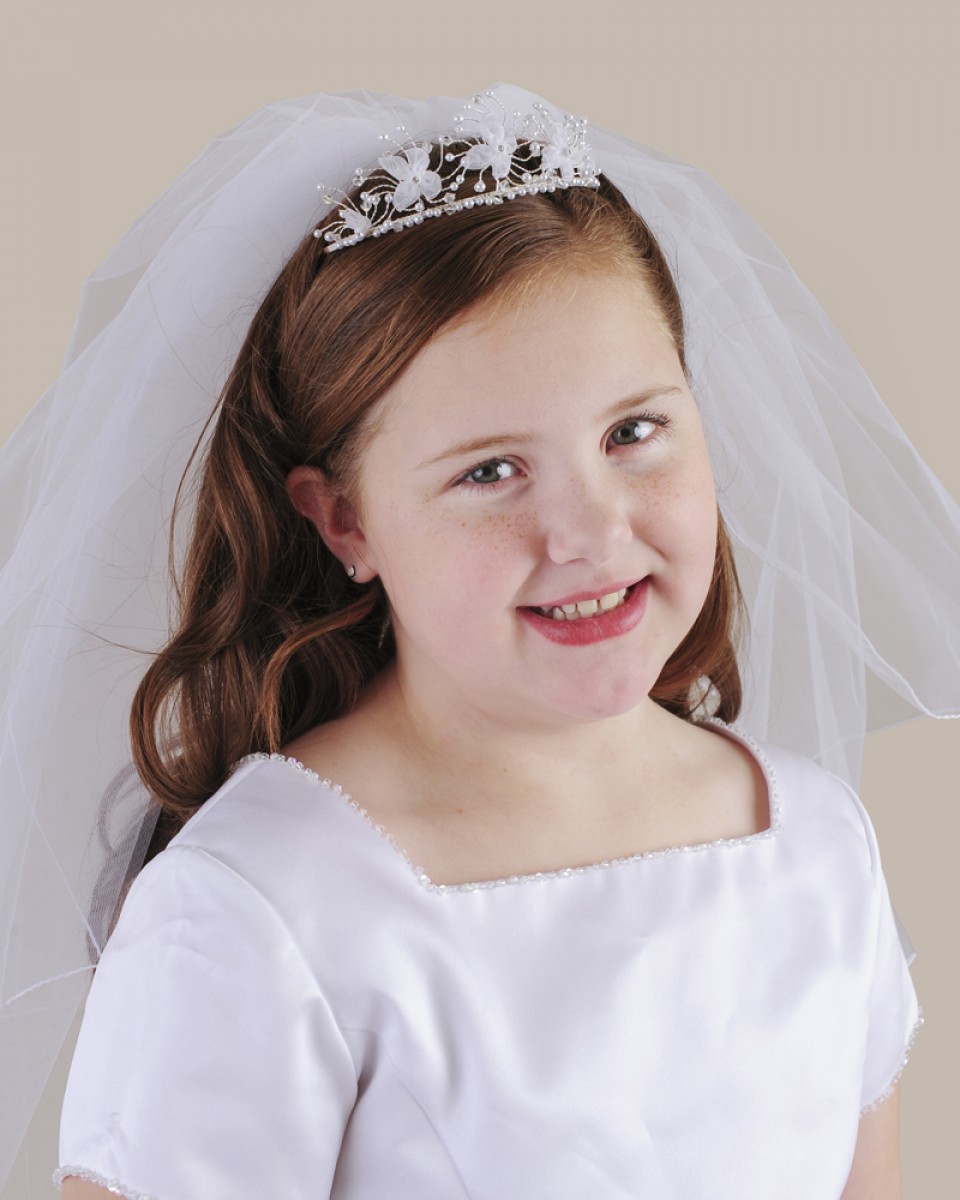 Butterfly Tiara Combo Veil - One Small Child