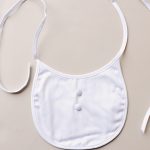 Cotton Sateen Button Bib - One Small Child