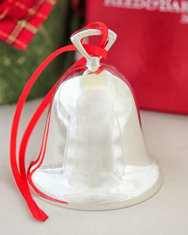 Engraved Silver Bell Ornament - One Small Child