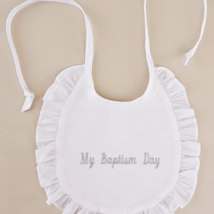 My Baptism Day Ruffle Bib - One Small Child