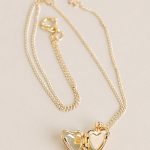 Gold Heart Diamond Locket - One Small Child