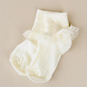 Ivory Lace Socks - One Small Child