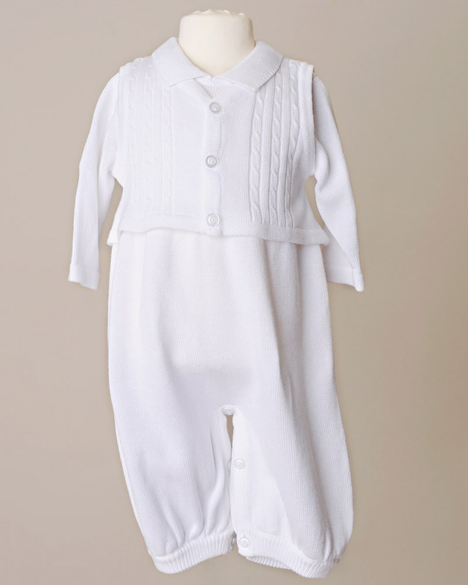 Jeffrey Christening Knit Outfit - One Small Child