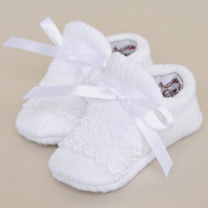 Lucas Christening Booties - One Small Child