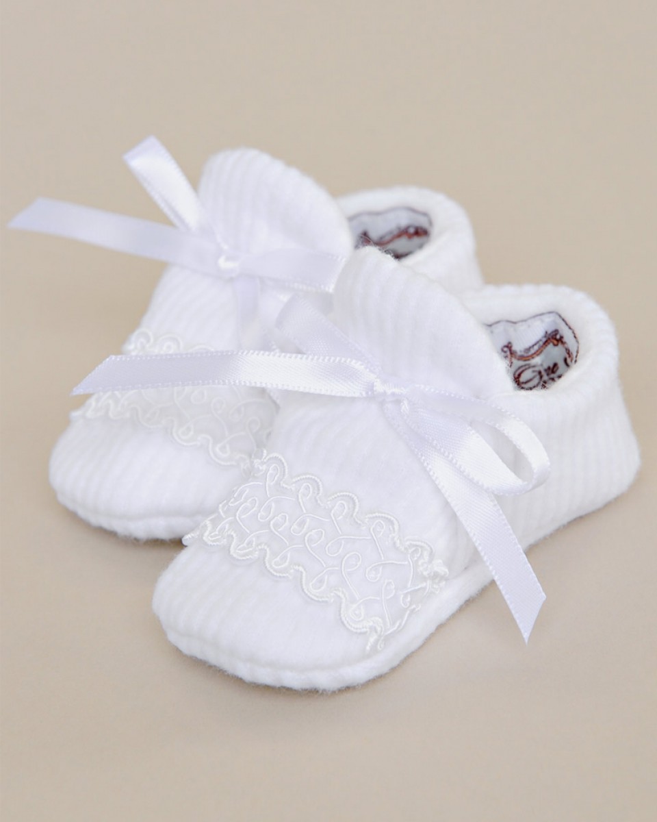 Lucas Christening Booties - One Small Child
