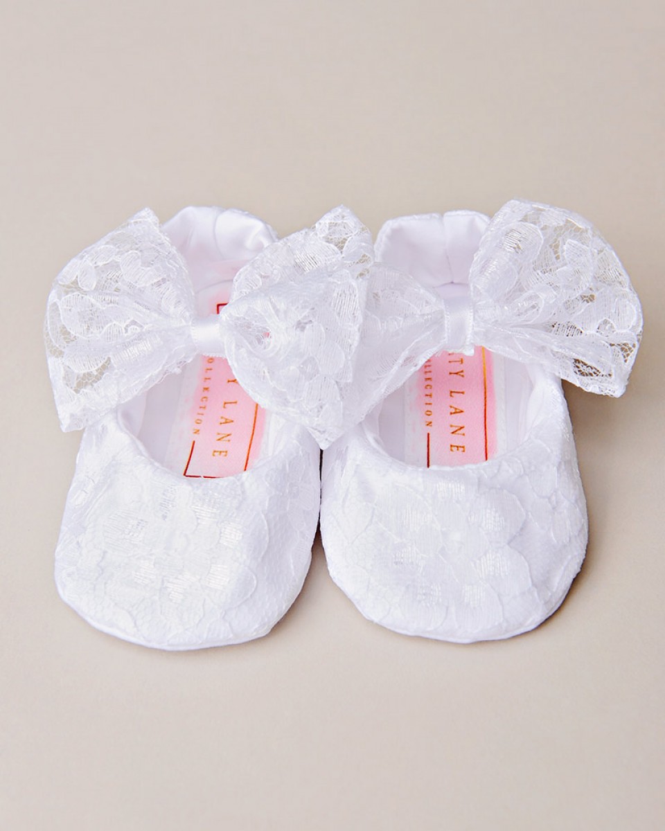 Lucy Christening Slippers - One Small Child
