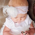 Margo Feather Christening Headband - One Small Child