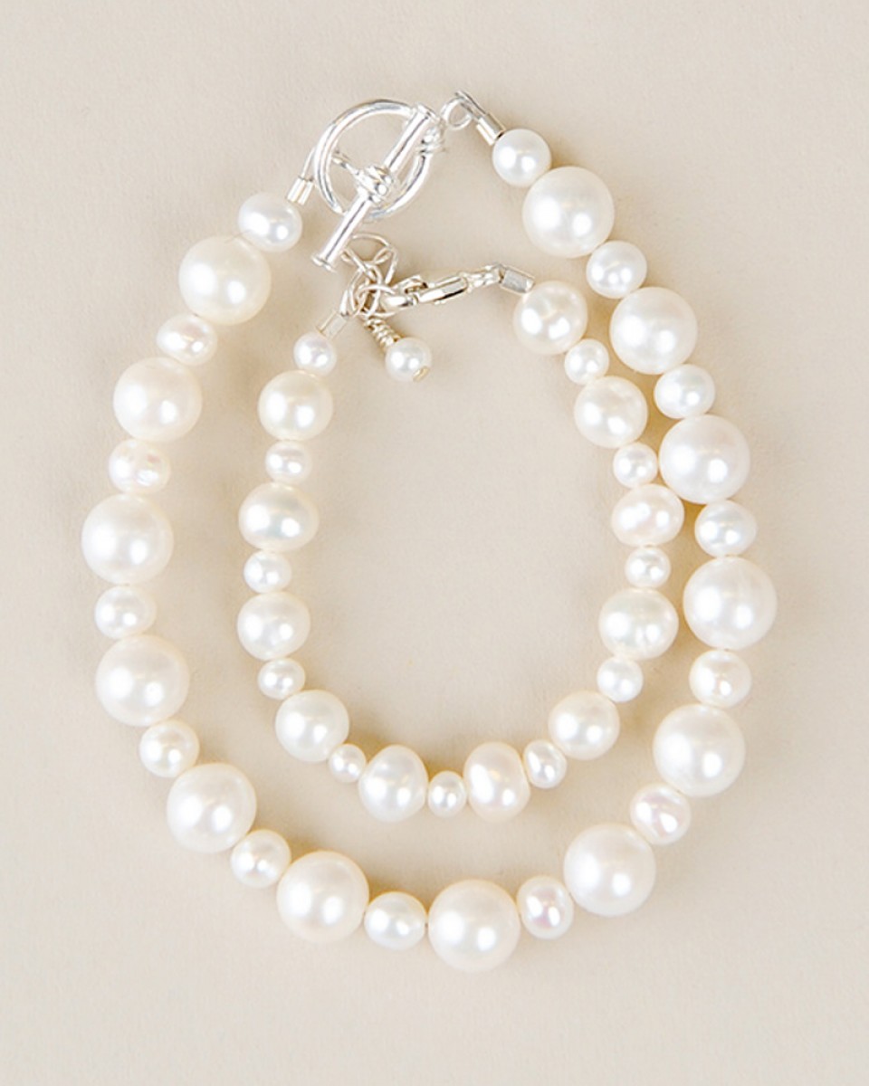 Mother & Child Pearl Bracelet Set - One Small Child