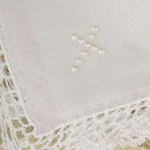 Pearl Cross Handkerchief - One Small Child