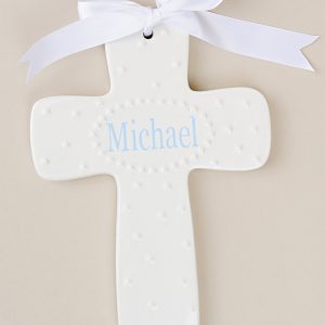 Personalized Porcelain Wall Cross - One Small Child