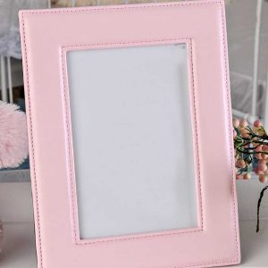 Pink Leather Frame - One Small Child