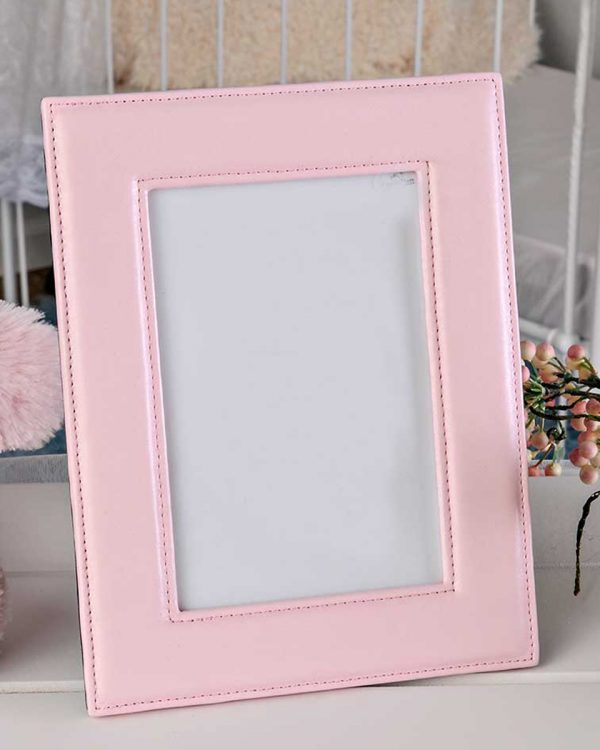 Pink Leather Frame - One Small Child
