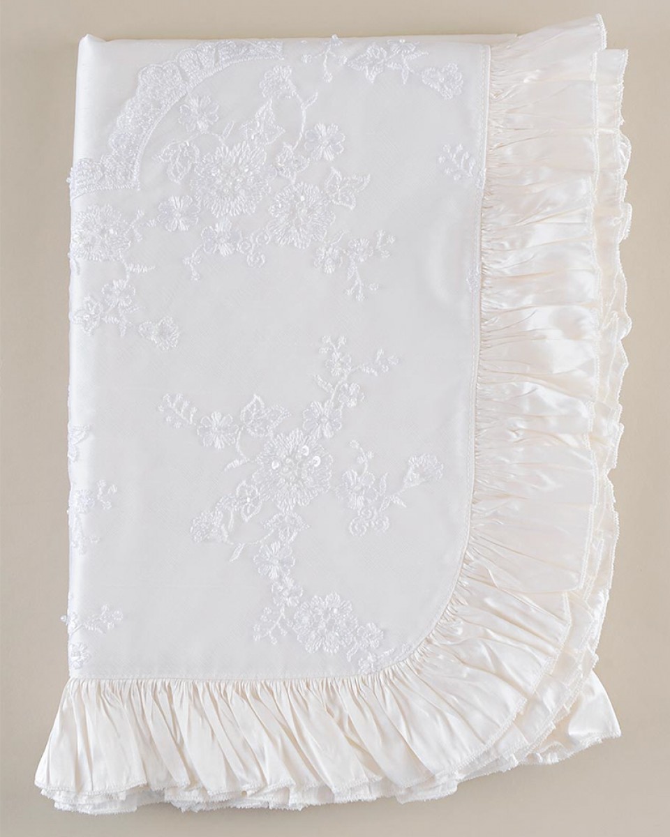 Preslee Silk and Lace Blanket - One Small Child