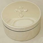 Silverplate Round Cross Box - One Small Child