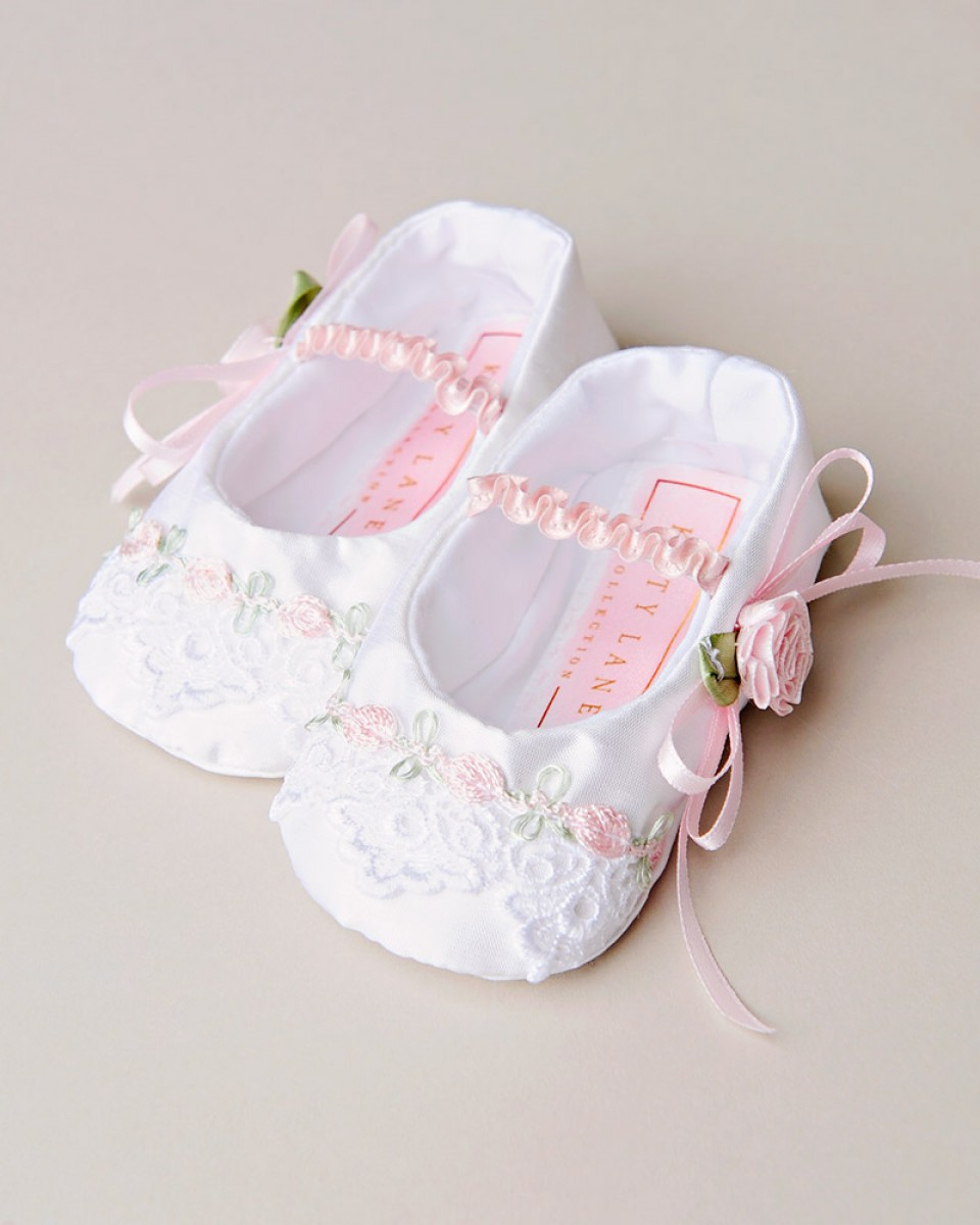 Venise Lace Christening Slipper - One Small Child