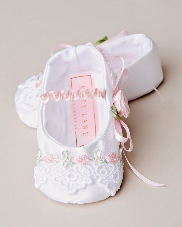 Venise Lace Christening Slipper - One Small Child