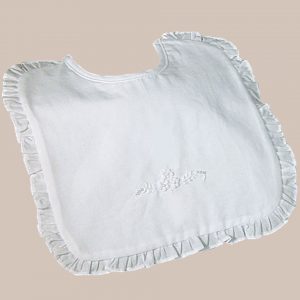Cotton Embroidered Bib with Ruffles - One Small Child