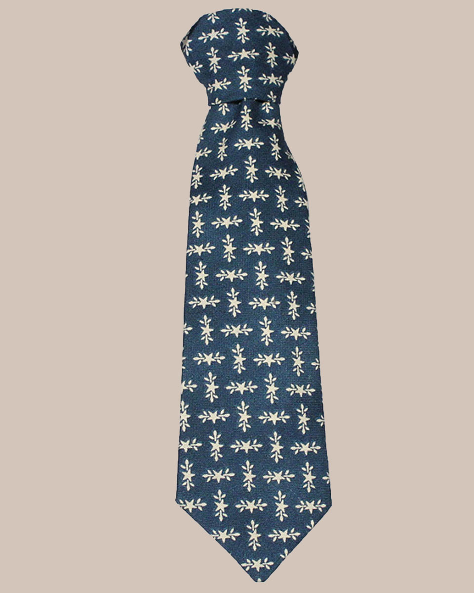 Boys 8" Cotton Special Occasion Ties   Blue with White Stars - One Small Child