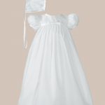 Baby Girls White Embroider Taffeta Christening Dress - One Small Child
