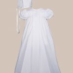 Girls 25" Victorian Style Cotton Christening Baptism Gown - One Small Child