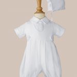 Boys White Gabardine Christening Baptism Knicker Set - One Small Child