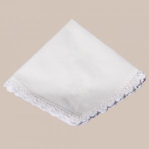 Cotton Christening Hankie Handkerchief Heirloom - One Small Child