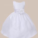 KD-204 Flower Girl Dress White White - One Small Child