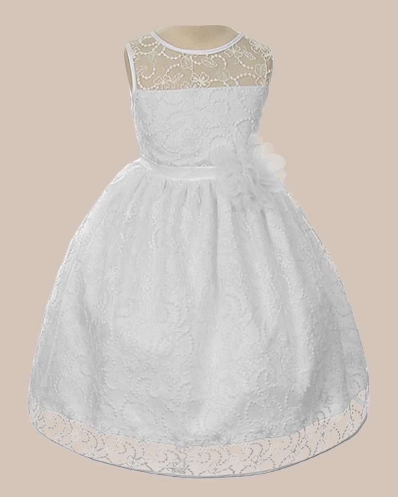 KD-307 Flower Girl Dress White - One Small Child