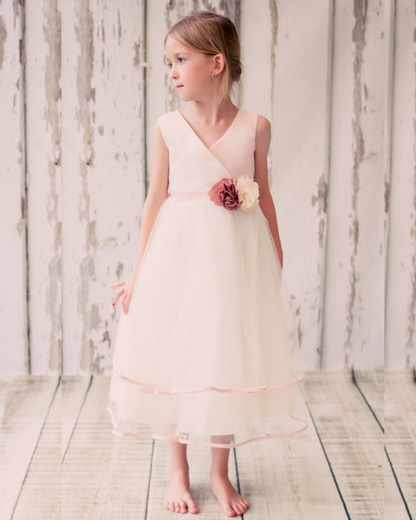 KD-308 Flower Girl Dress Rose - One Small Child